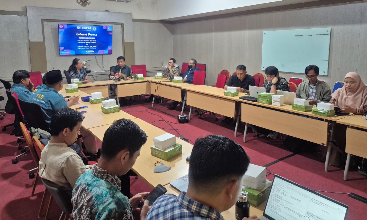 Prodi Bisdig FEB UNM Terima Kunjungan Benchmarking dari FEB Universitas Borneo Tarakan