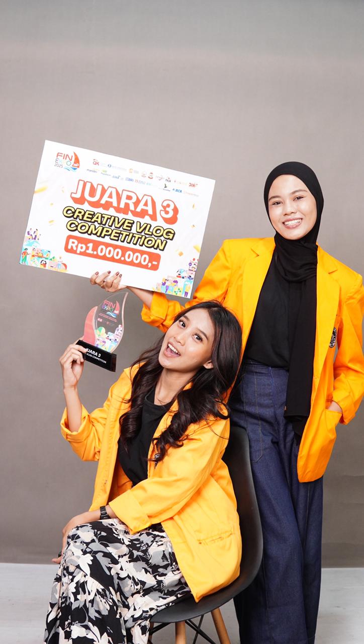Mahasiswa Program Studi Bisnis Digital FEB UNM Raih Juara 3 Lomba Creative Vlog Competition OJK