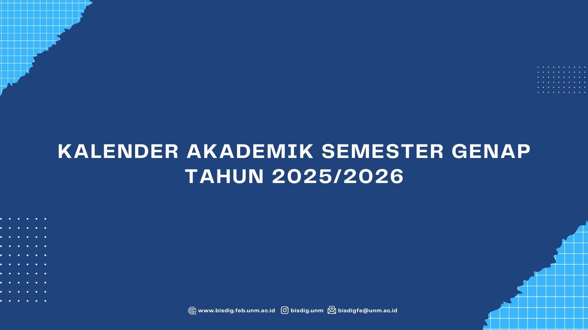 Kalender Akademik Semester Genap TA 2025/2026