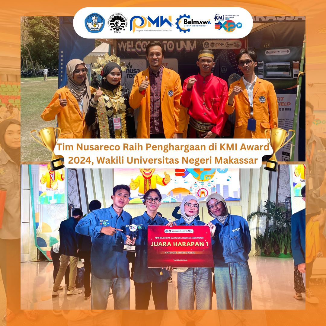 Nusareco Raih Penghargaan di KMI Award 2024, Wakili Universitas Negeri Makassar
