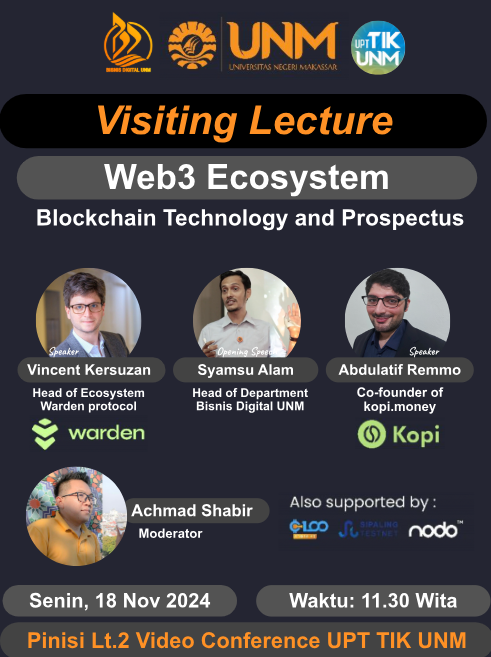 VISITING LECTURE: WEB3 ECOSYSTEM: BLOCKCHAIN TECHNOLOGY AND PROSPECTUS
